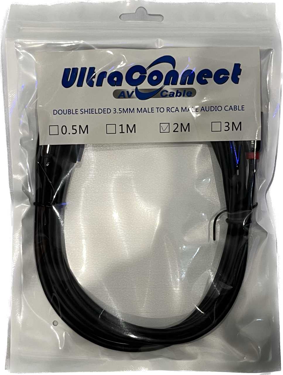 3.5mm Audio Jack to RCA Cable (2 Meters) UltraConnect